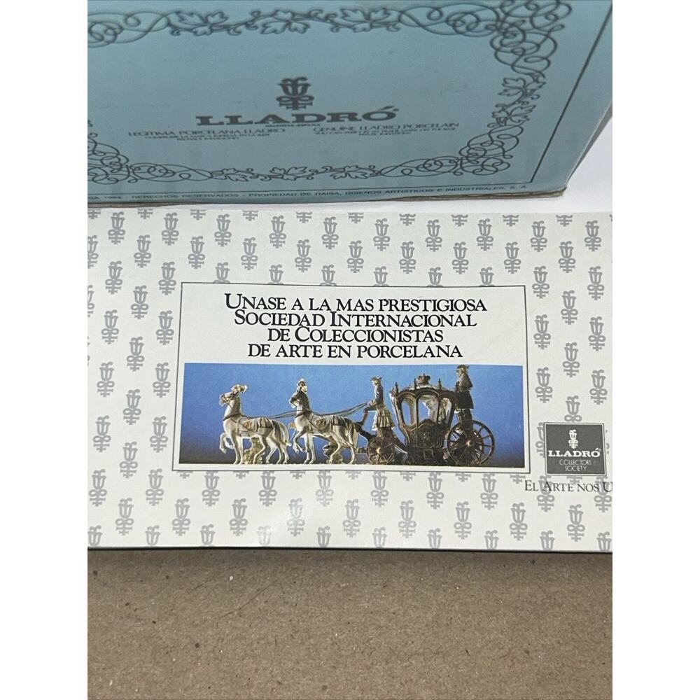 lladro #5.217 Brillo original empty box With Inserts And Collectors Society App - Picture 4 of 6